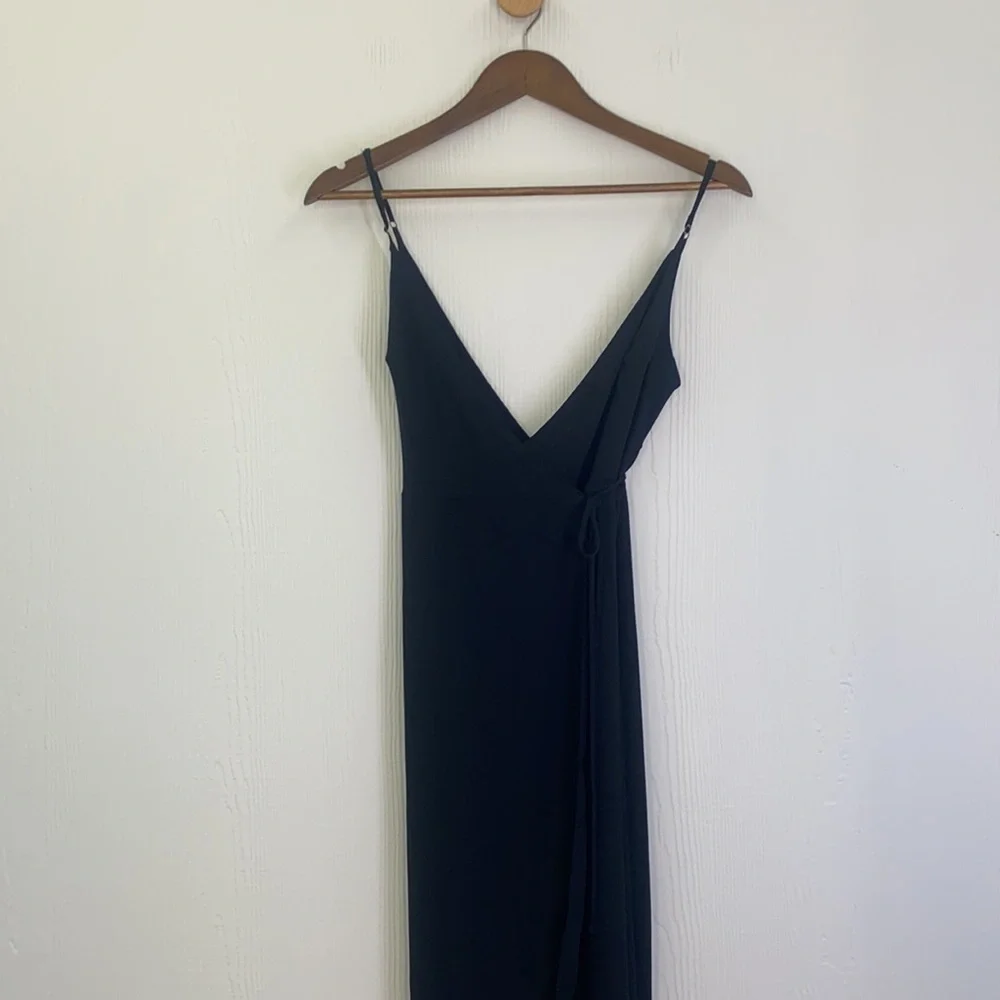 Show Me Your MuMu - Meghan Wrap Dress In Black Size Small